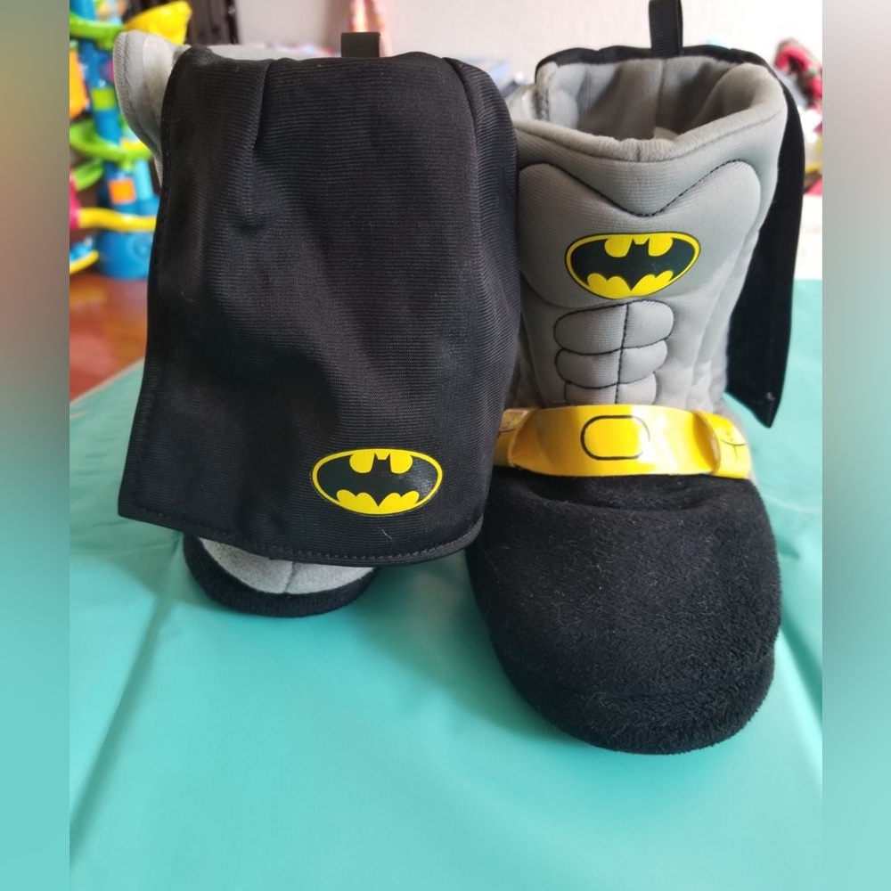 Toddler Boy Batman Boot Slippers sz 11/12